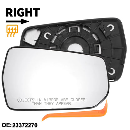 Heated Right Side Mirror Glass Replacement for Chevrolet Malibu (2016-2021)