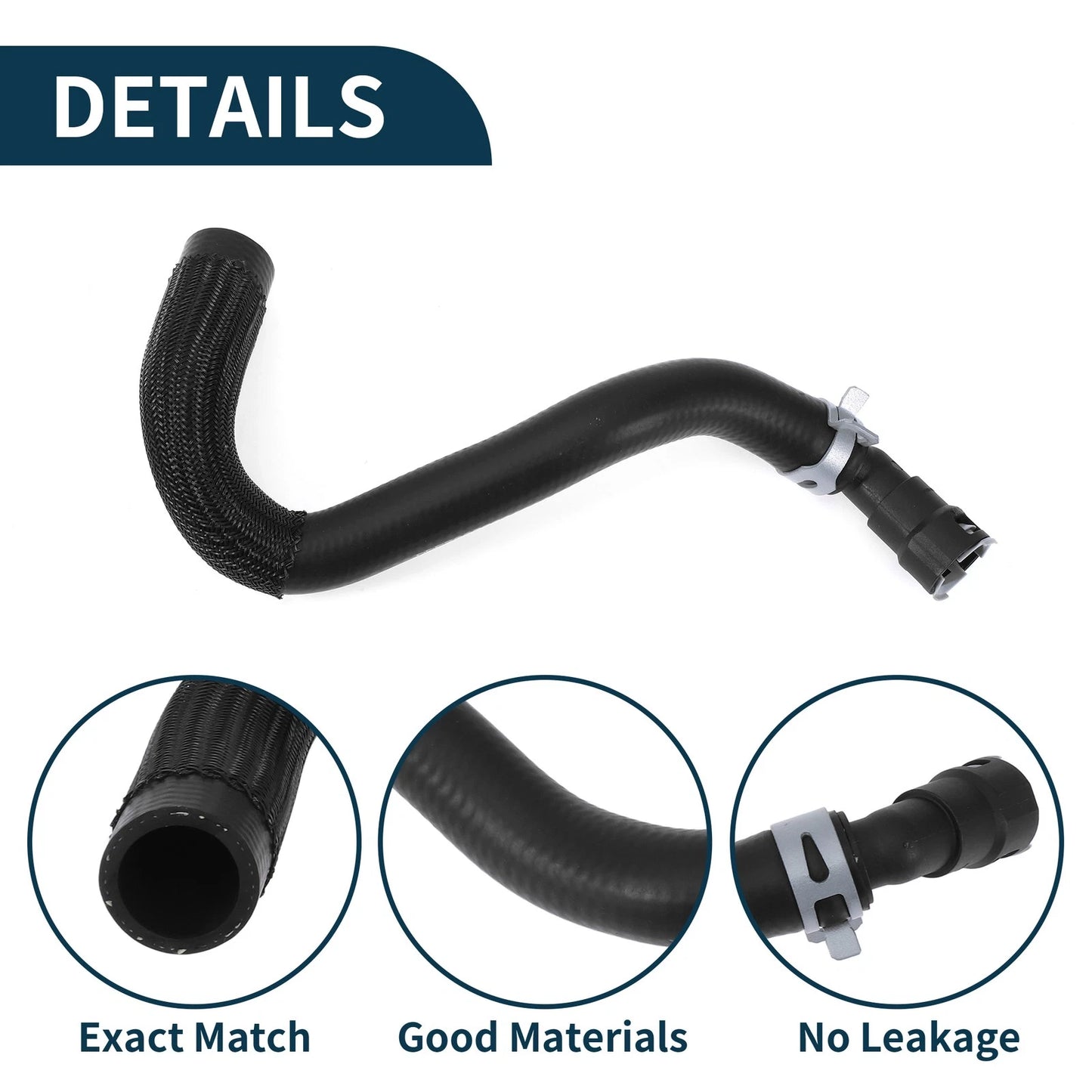 Radiator Hose Coolant Pipe for Ford Explorer 3.5L (2011-2021) - 1 x Rubber