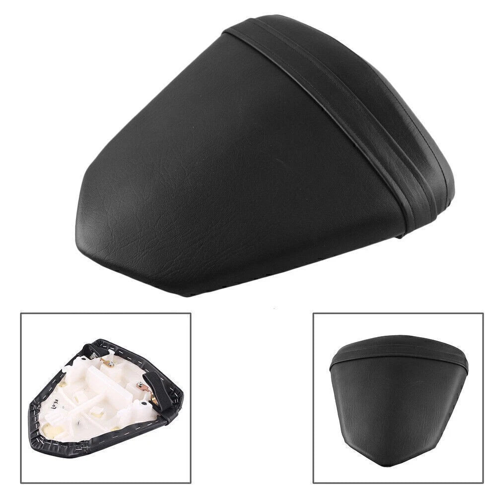 Black Rear Passenger Seat Cushion Pillion Pad for Yamaha YZF R6 (2006-2007)