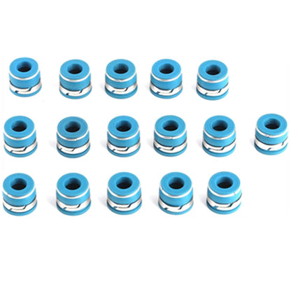 16 Pcs Valve Stem Oil Seal Kit for SBC BBC SBF BBF Engine 11/32” X .500”
