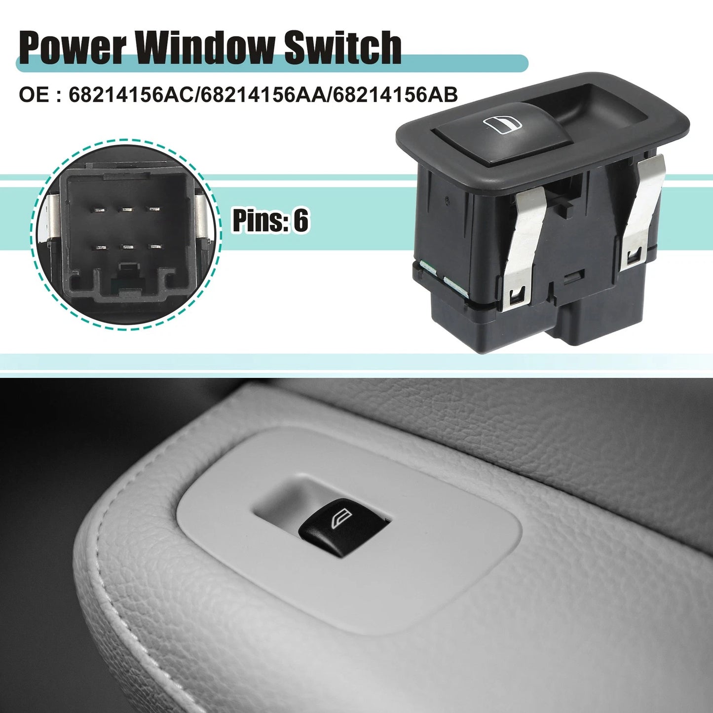 Power Window Switch for Ram 1500 2500 3500 (2019 - 2023)