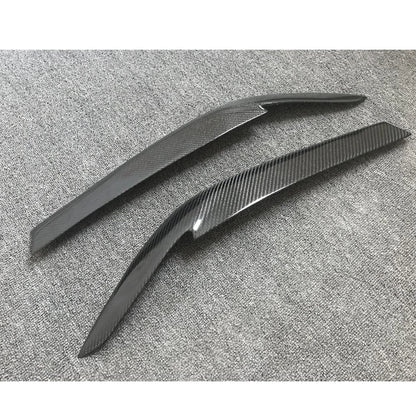 2 x Carbon Fiber Headlight Eyelid Trim for BMW G30 530i 540i M550i (2017-2023)