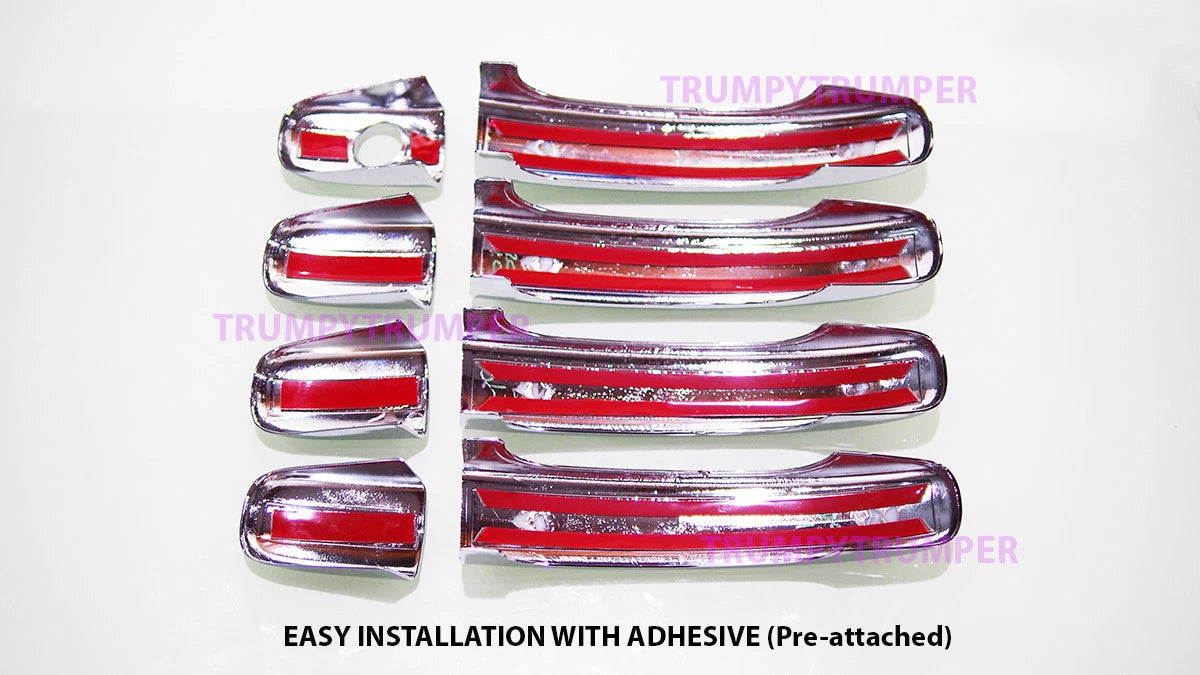 Chrome Door Handle Cover Trim for Ford Ranger, Mazda BT-50 (2012-2018)