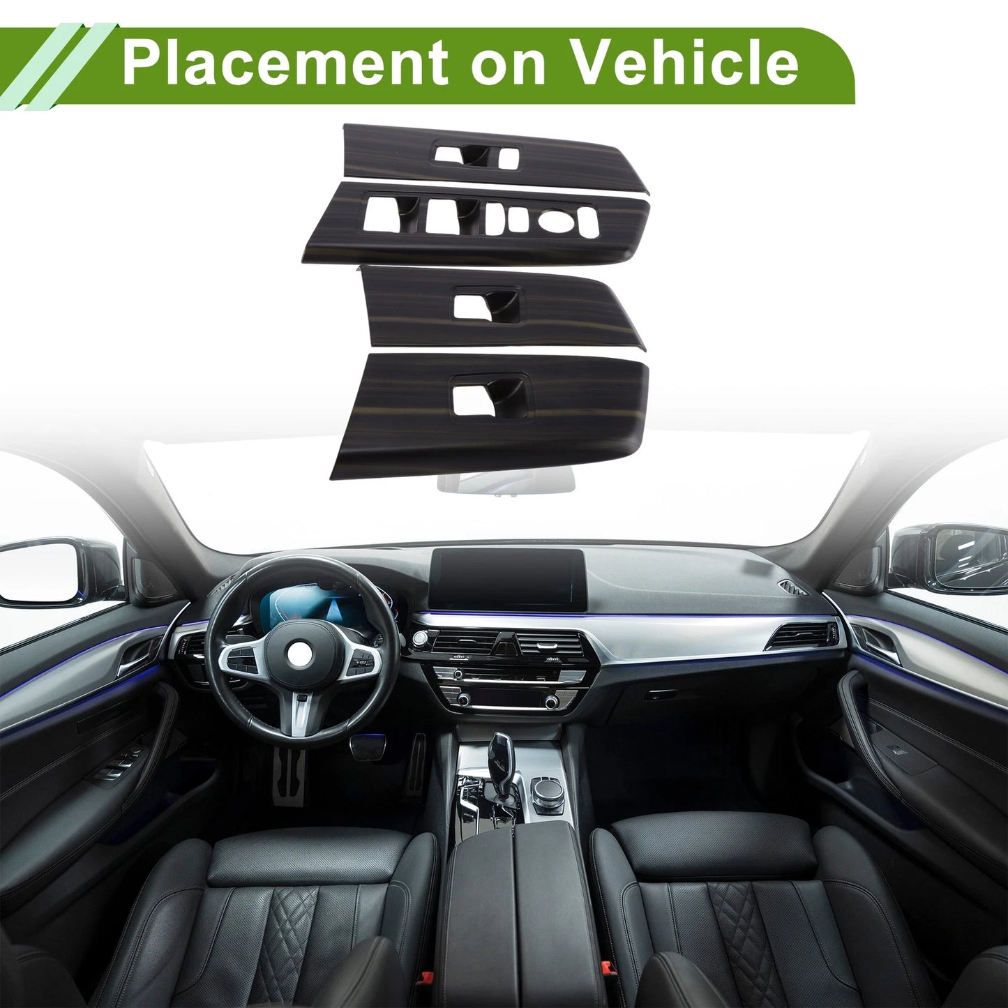 4Pcs Window Switch Bezel Covers for Honda CR-V (2023-2025)