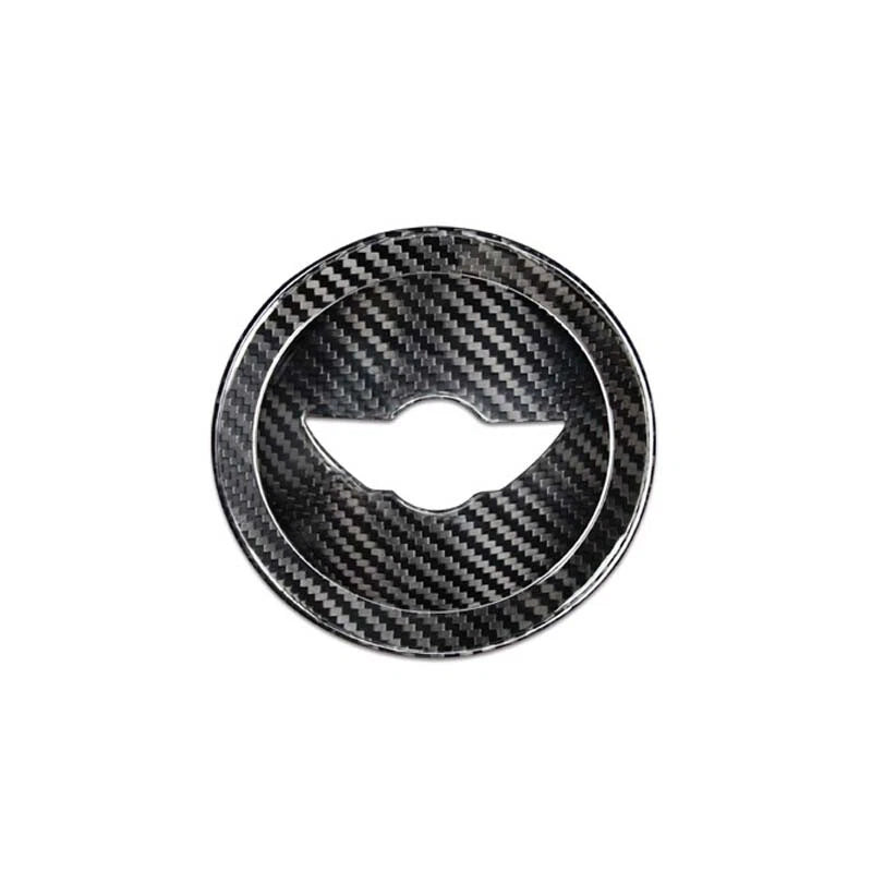 Dry Carbon Fiber Steering Wheel Center Logo Cover Fits Mini Cooper R55 R56 R60
