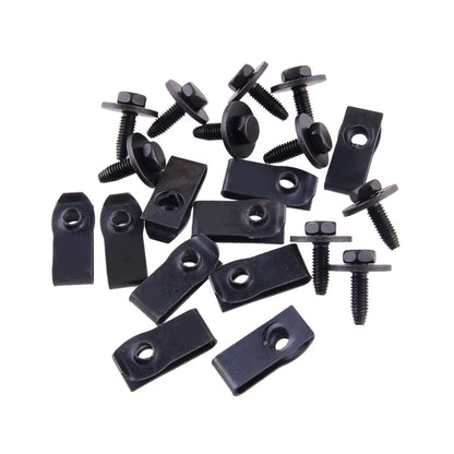 20 x Car Body Bolts U Nut Clips M6 Hex 10mm for Ford Truck