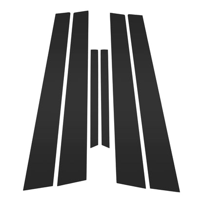6 Pcs Door Pillar Window Trim for Mazda 6 (2003-2007) Black