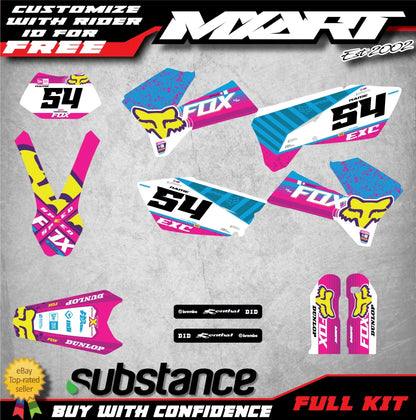 Custom Graphics Kit Stickers for KTM EXC 2005-2007