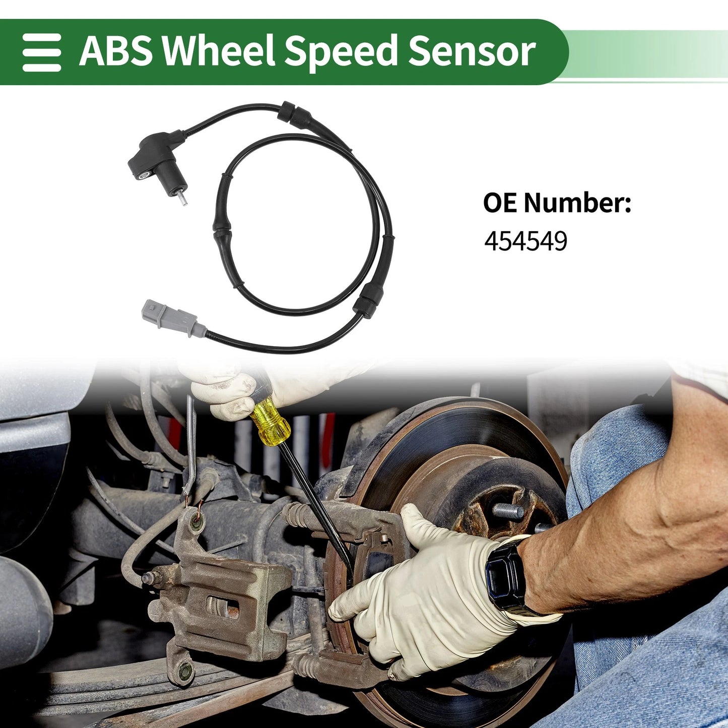 ABS Wheel Speed Sensor for PEUGEOT 406 (1995-2004)