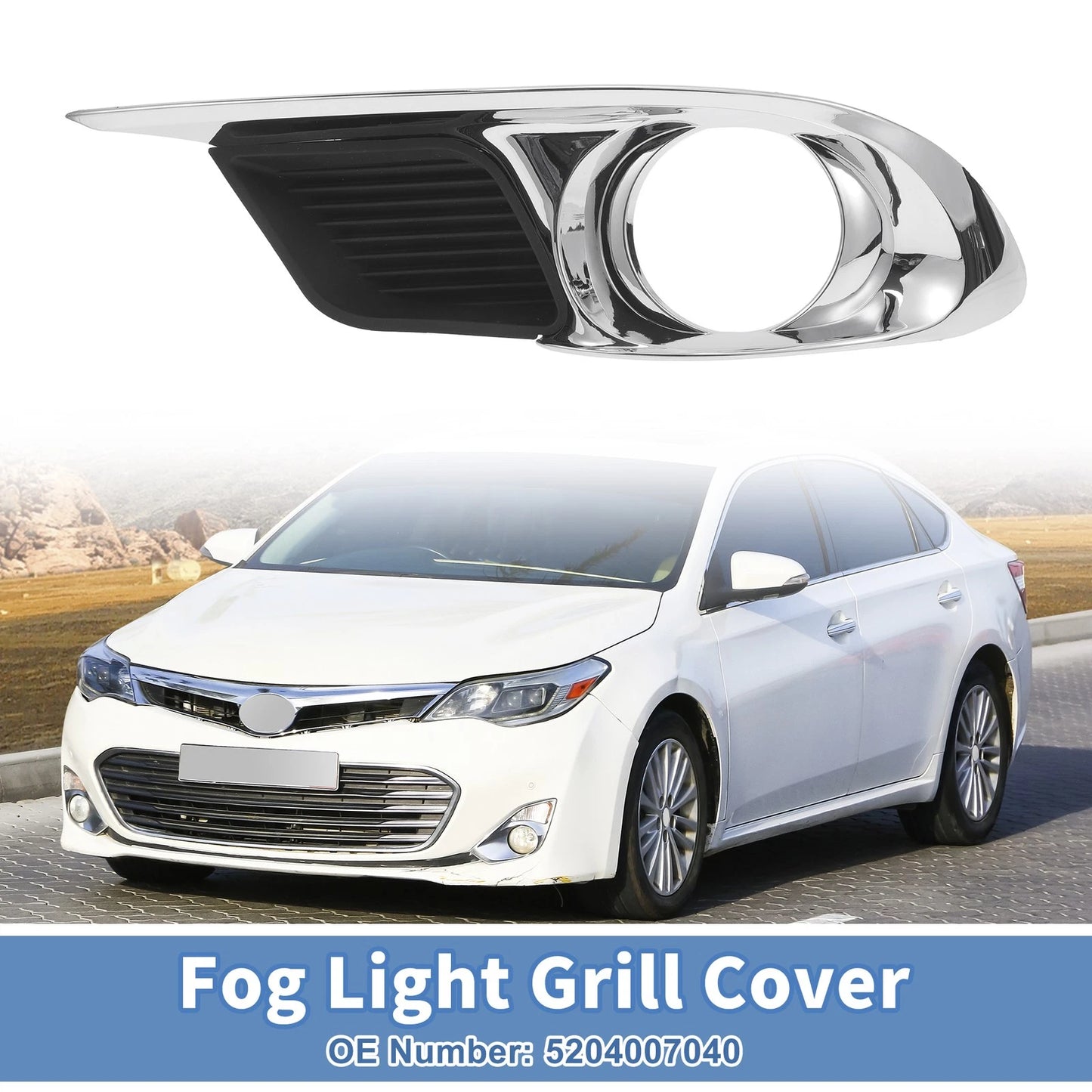 Front Left Fog Light Grill for Toyota Avalon (2011-2012)