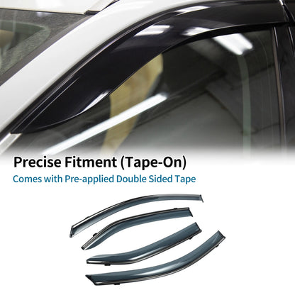 Window Deflectors 1 Set for Toyota Camry (2007-2011) Side Vent Visors Black