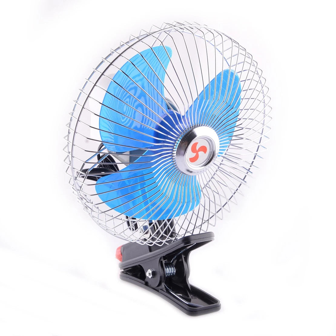 24V Oscillating Clip-On Fan for Universal Car - Portable Cooler