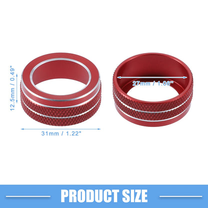 AC Control Switch Knob Cover Trim for Toyota Corolla 2020-2022 ( Red)