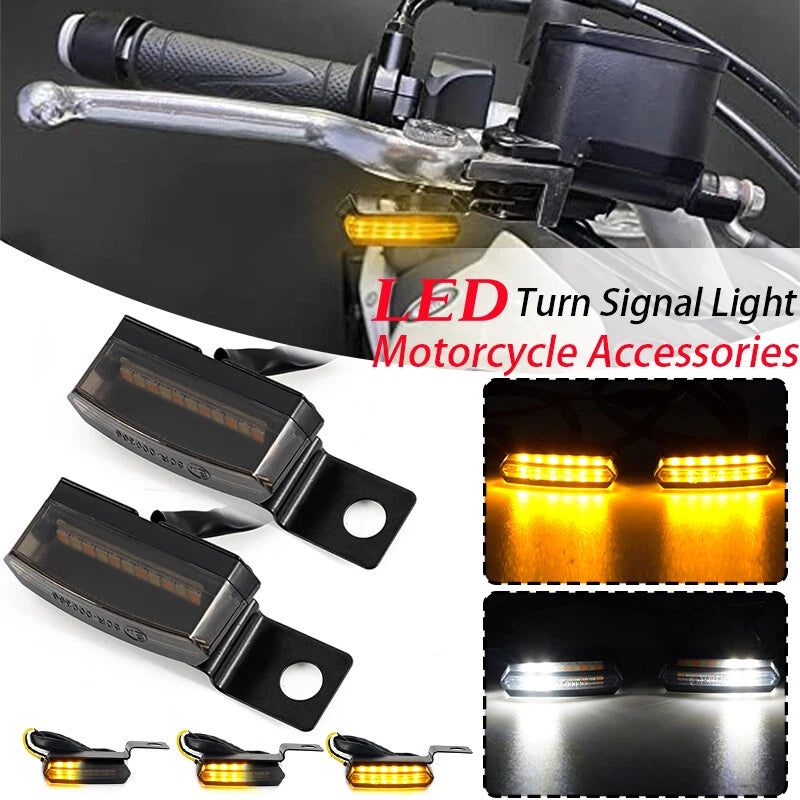 LED Turn Signal Blinker Handlebar Light 2 x for Harley Davidson