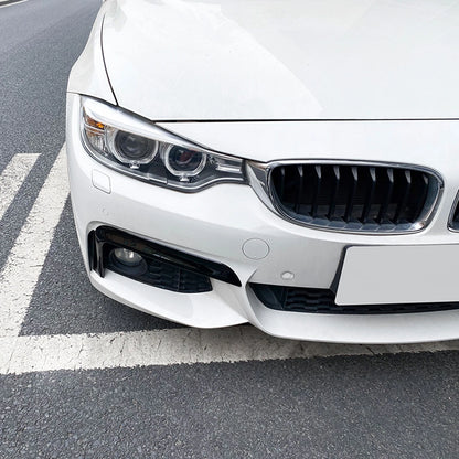 2 x Front Bumper Air Vent Trim for BMW F32 F33 F36 M Sport (2014-2020) Gloss Black