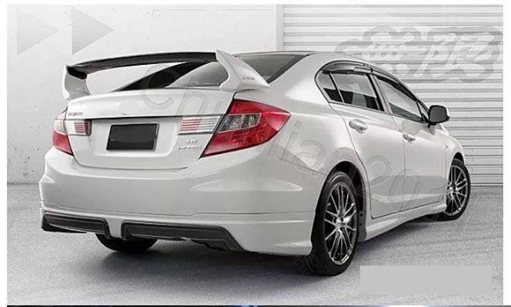 Factory Style Spoiler Wing ABS for Honda Civic 4DR Sedan (2012-2015)