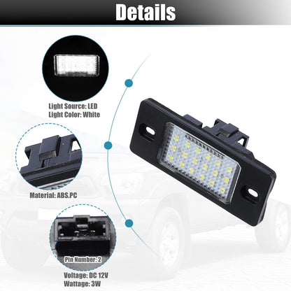 LED License Plate Lights for VW Jetta with Decoders