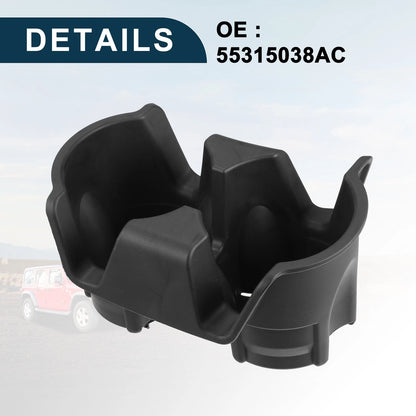 Cup Holder for Jeep Wrangler 2001-2006 - Practical Drink Holder Black