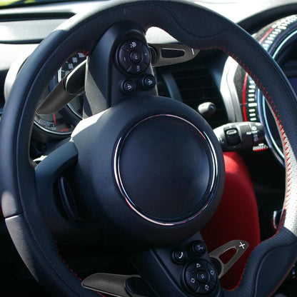 Black Car Steering Wheel Shift Paddle Extend Cover for BMW Mini Cooper