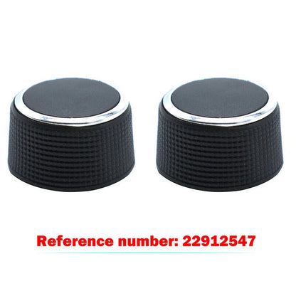 2 x Radio Audio Volume Control Knobs for Cadillac Chevrolet GMC (2007-2017)