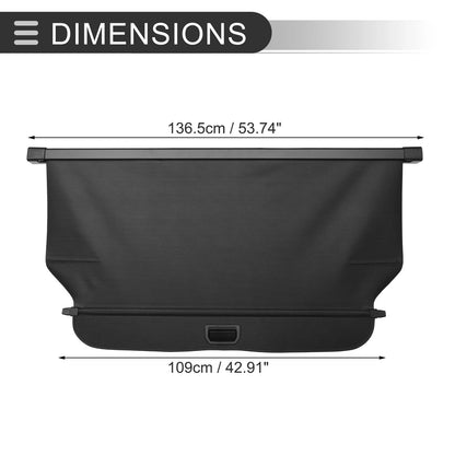 Retractable Cargo Cover for Honda CR-V 2012-2016 Black Carbon Fiber Pattern