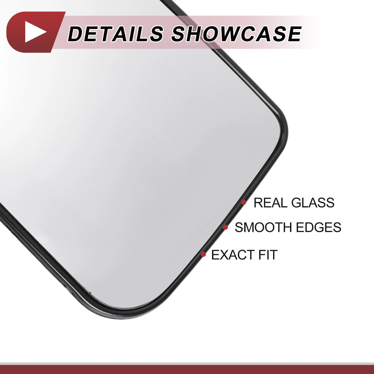 Heated Left Driver Side Tow Mirror Glass for Ford F150 (2004-2023)