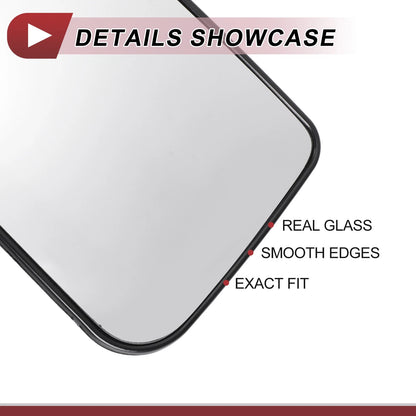 Heated Left Driver Side Tow Mirror Glass for Ford F150 (2004-2023)