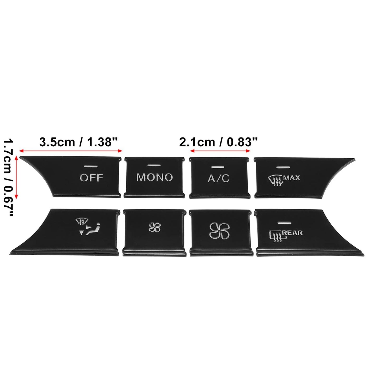 AC Button Stickers for Mercedes-Benz C300 (2008-2014)