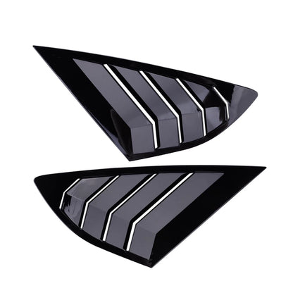 2 x Rear Window Louver Covers for Ford Fusion Mondeo (2013-2020)