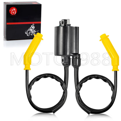 2×Ignition Coil W/ Ignition Coil Wire Cap for HONDA VTX1300 VTX1300R (2005–2009)