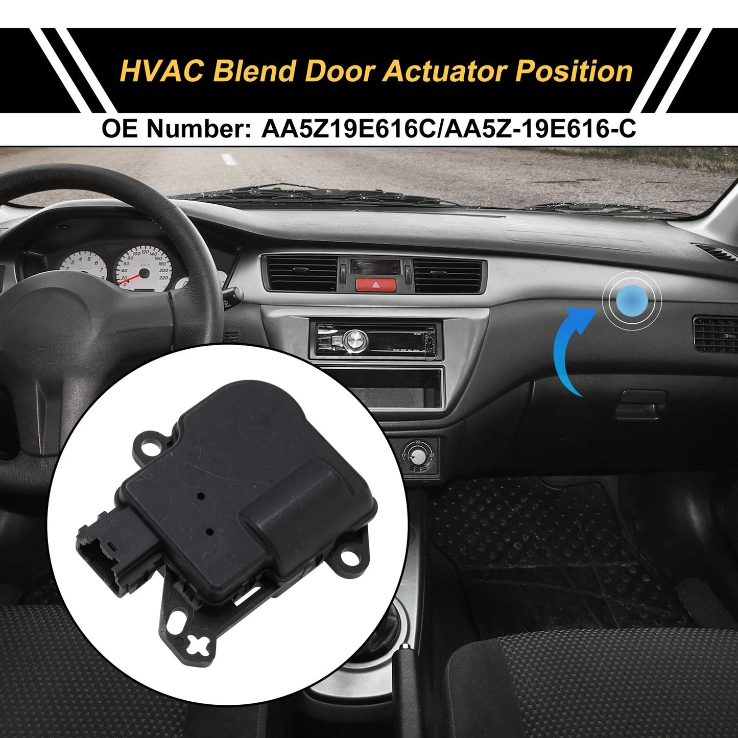 Heater Blend Door Actuator for Ford Explorer (2011-2017)