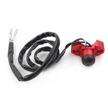 CNC Engine Stop Start Kill Switch Button for Dirt Bike Quad ATV Universal Red