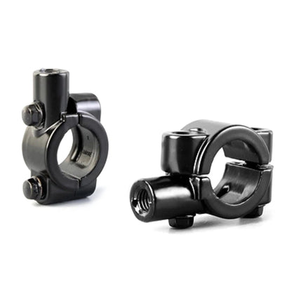 22MM M8 Black Motorcycle Handlebar Mirror Mount Clamp