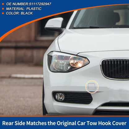 Tow Hook Cover for BMW 1 Series F20 F21 (2011-2019) Black