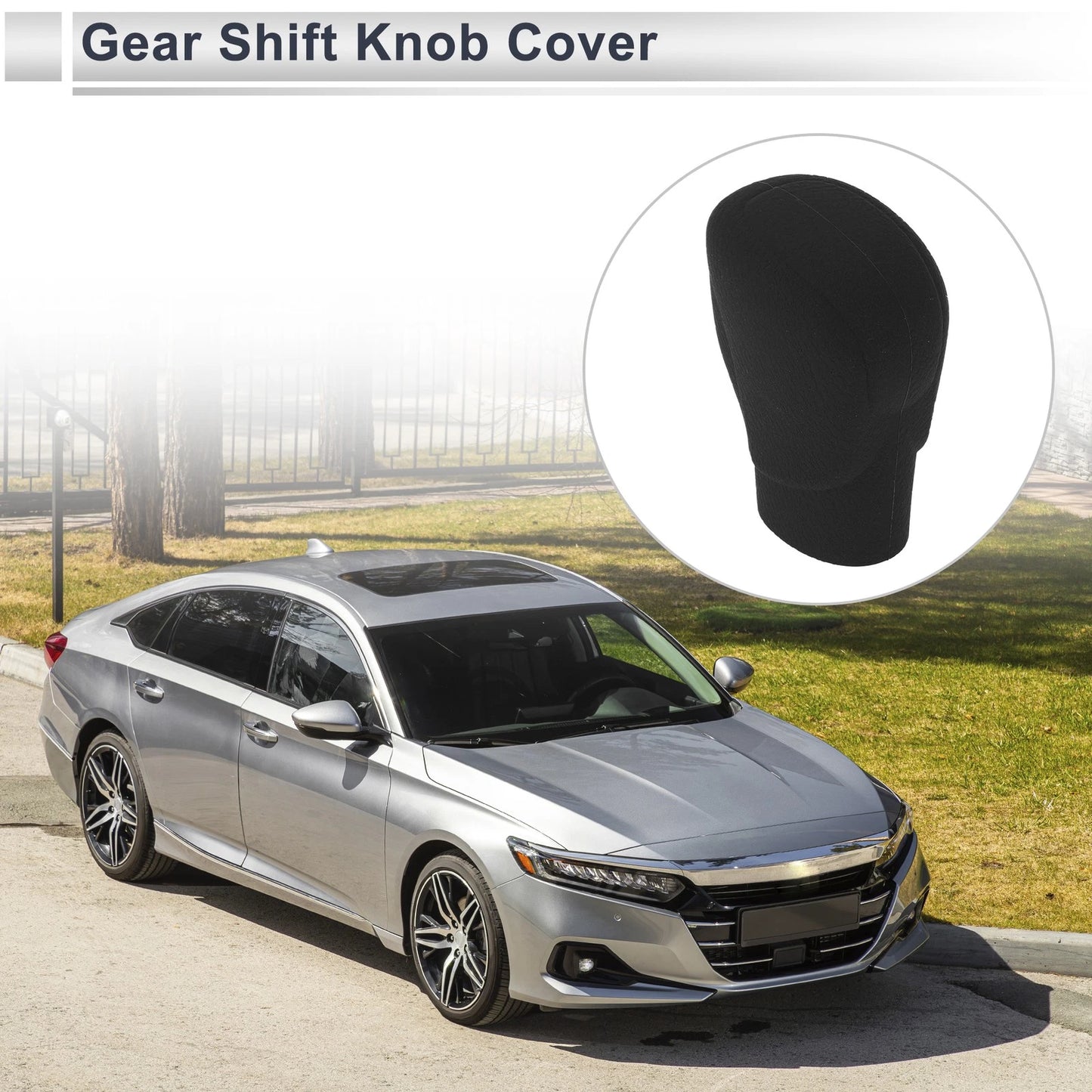 Black Silicone Gear Shift Knob Cover for Honda Accord (2018-2022)
