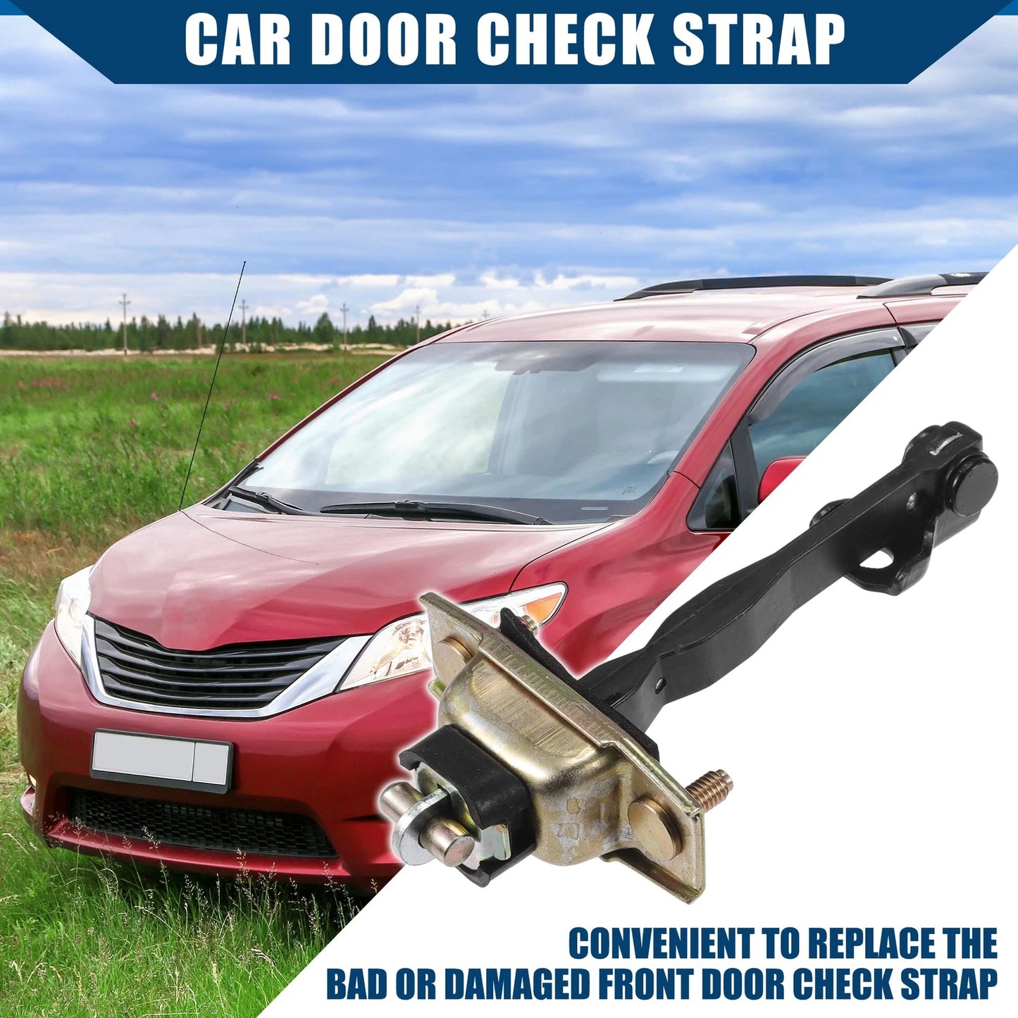 Door Check Strap  for Toyota Sienna 3.3L/3.5L V6 Front Left (2004-2020)