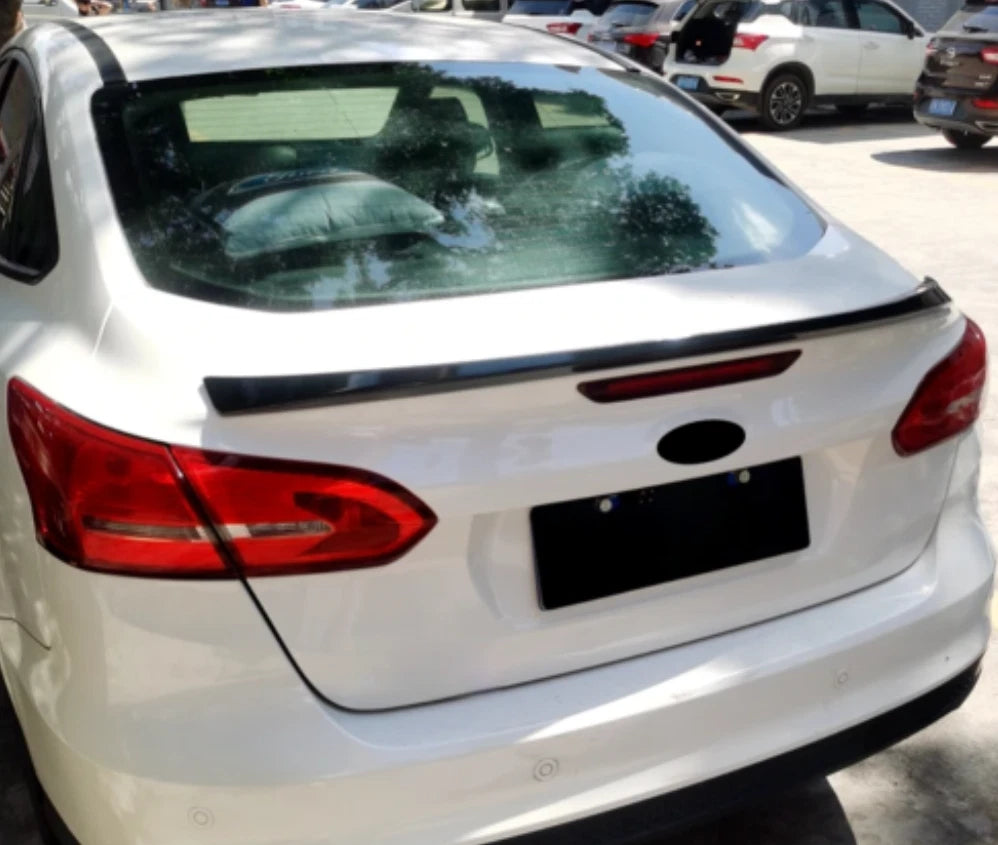Rear Trunk Spoiler Wing Lip ABS for Ford Focus Sedan 2015-2018 Glossy Black