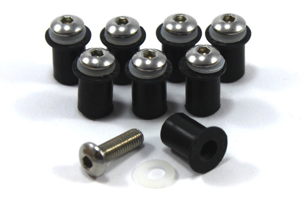 Bolts m5 x8 Soft Rubber Well Nuts for Motorcycle