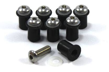 Bolts m5 x8 Soft Rubber Well Nuts for Motorcycle