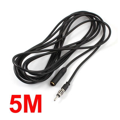 5M Black Male to Female Radio Antenna Adapter Cable for Ford