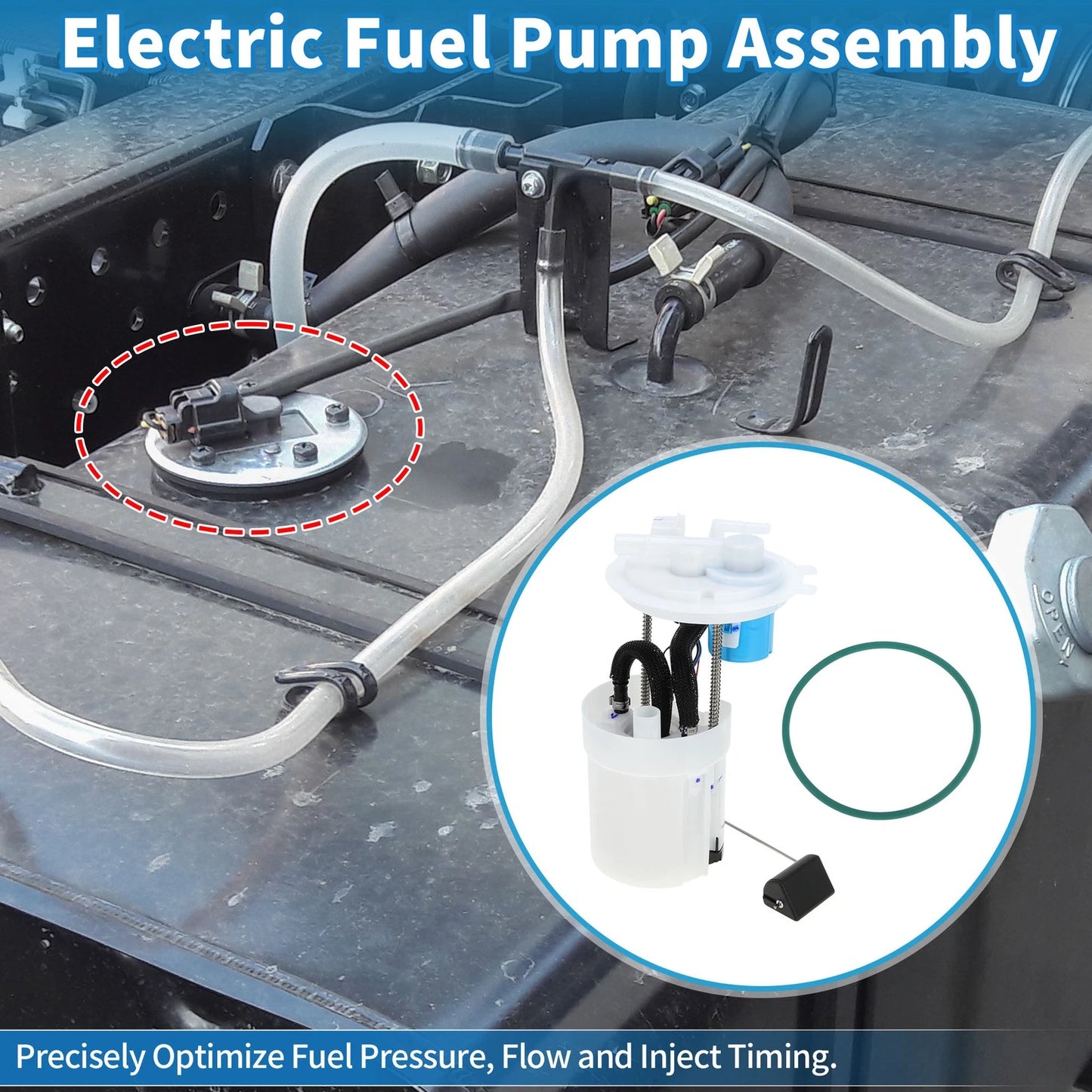 Electric Fuel Pump Assembly for Nissan Versa Micra L4 1.6L (2007-2019)