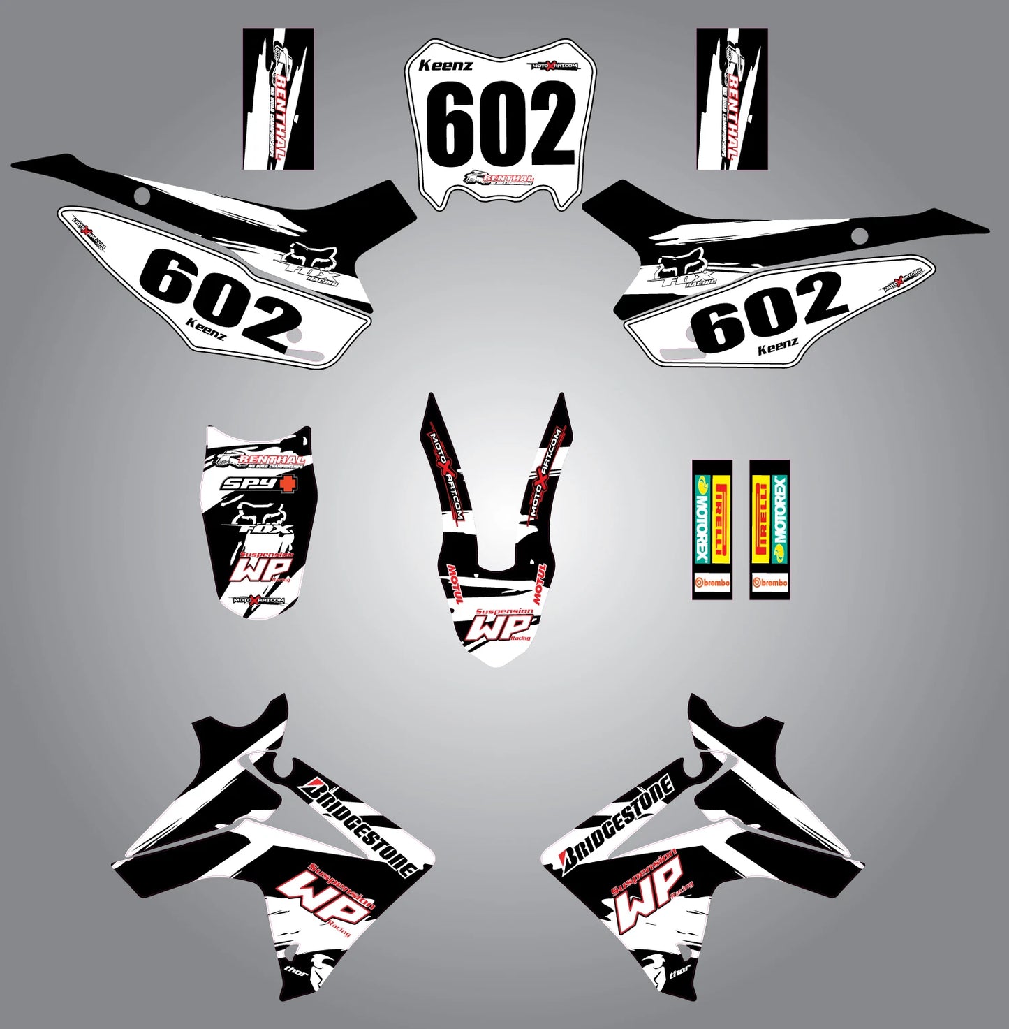 Custom Graphic Kit for Honda CRF 110 (2013-2018) - Safari Style Stickers