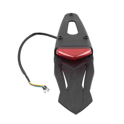 Red Rear Mudguard Tail Light Brake Lamp for Off-Road Dirt Bike