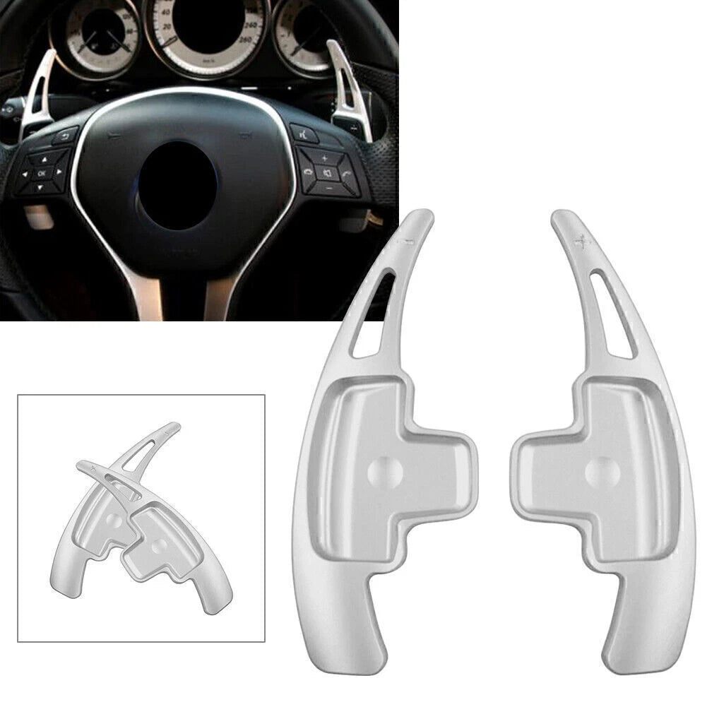 Steering Wheel Paddle Shift Extensions for Mercedes-Benz A B E R M GLK SLK Class
