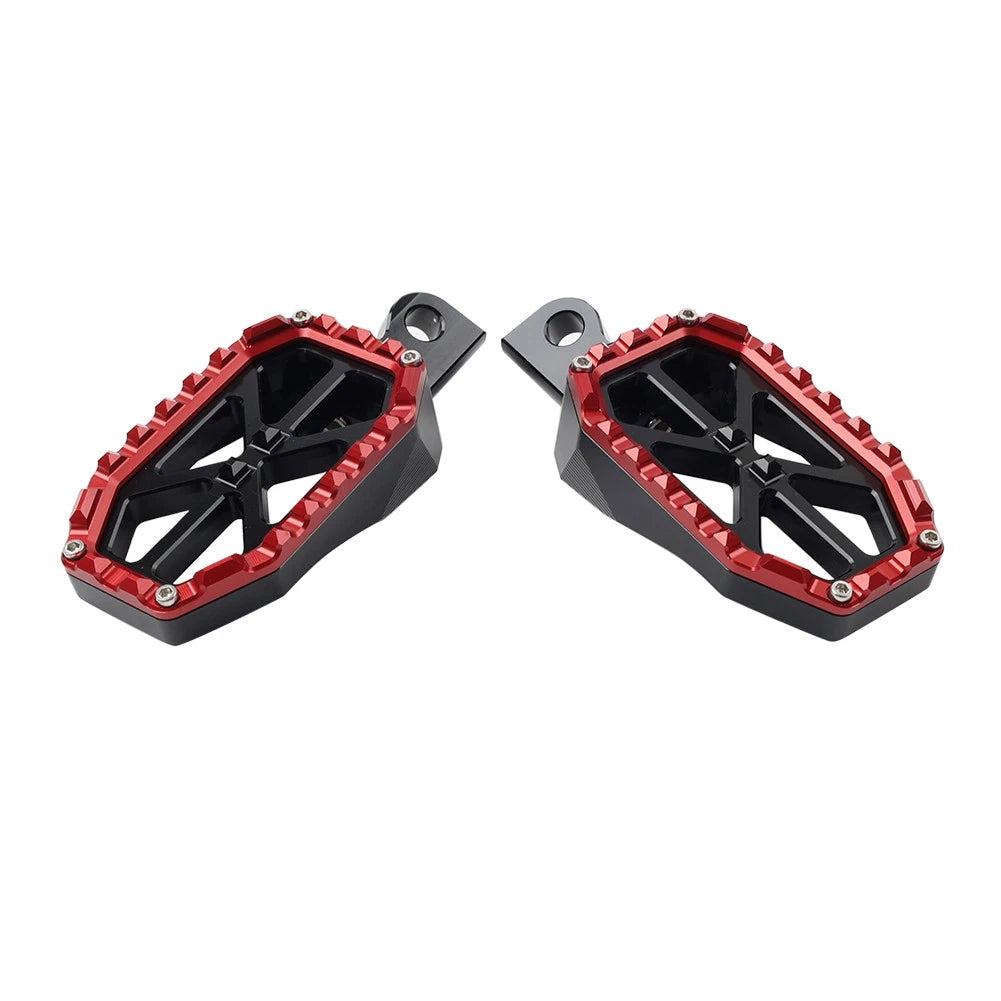 Rear Foot Pegs for Harley Electra Glide Classic Black/Red