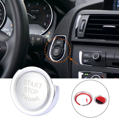 Car Start Stop Button Cap Ring Kit for BMW 1 2 3 4 Series X1 X2 (2011-2023)