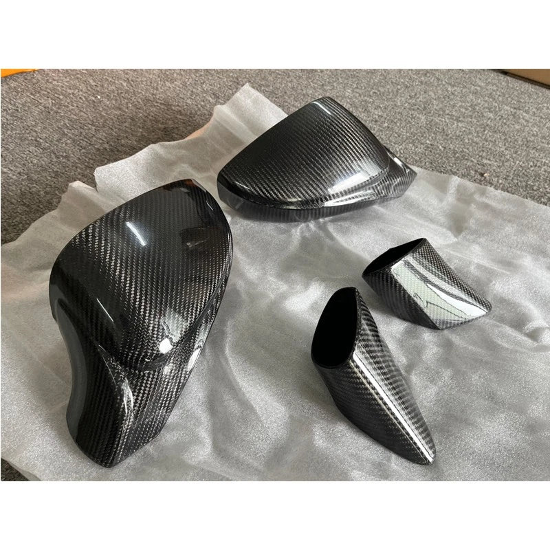 100% Carbon Fiber Replace Side Mirror Caps for Ferrari 458 Italia Spider 2010-15