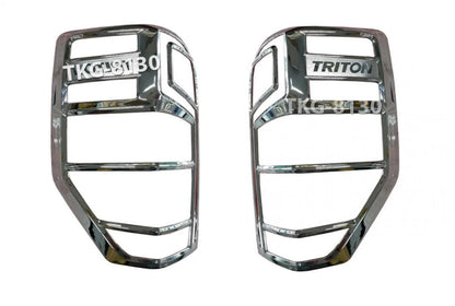 Chrome Taillight Covers for Mitsubishi L200 Triton (2019-2020)