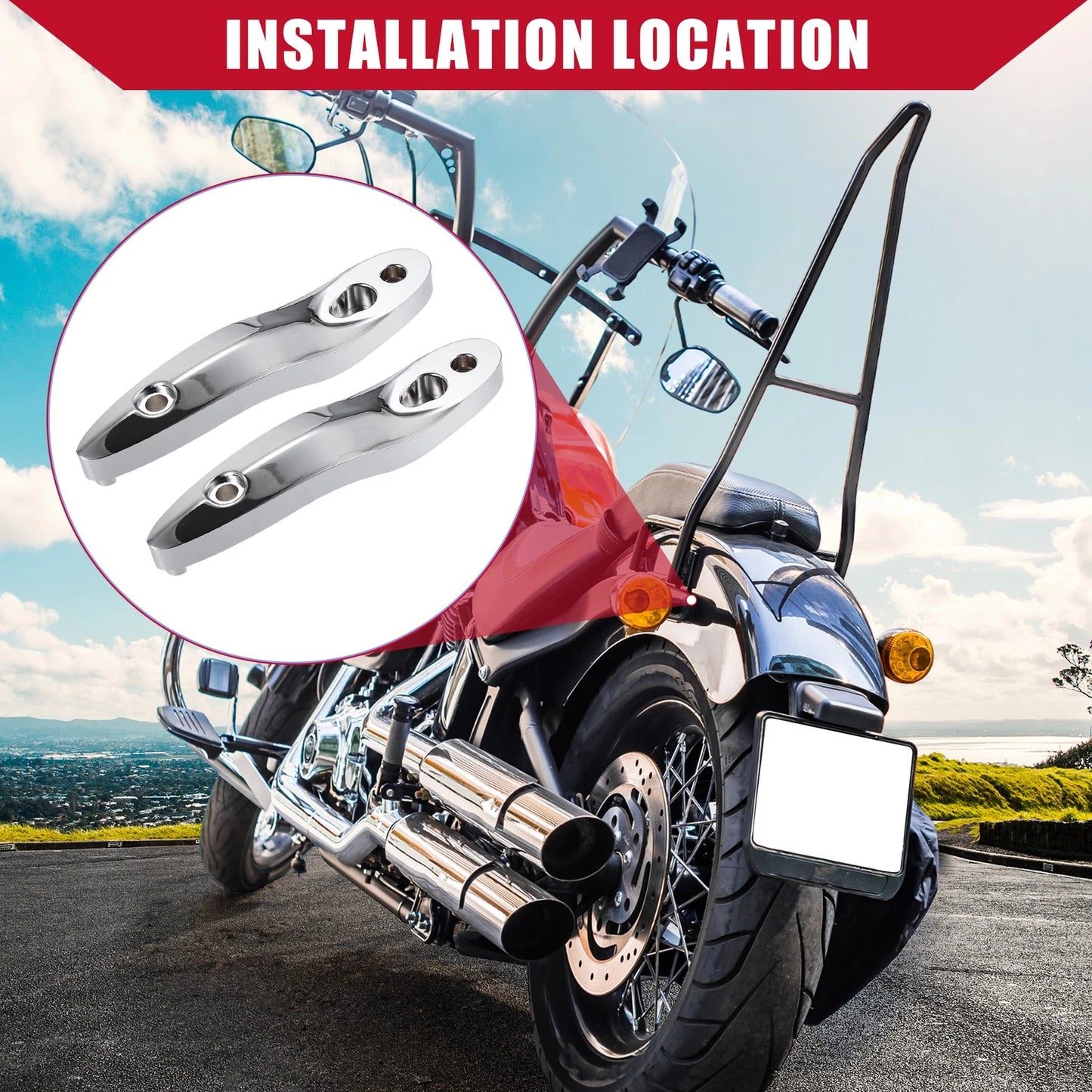 Turn Signal Extension Holder Bracket Harley Softail (2000–2020)