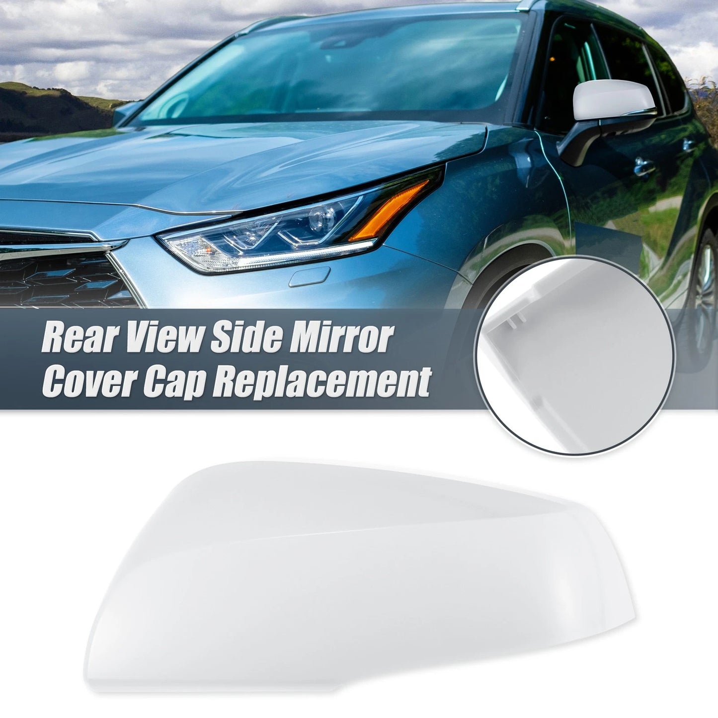 Left Side Mirror Cover Cap for Toyota Highlander (2020-2022)